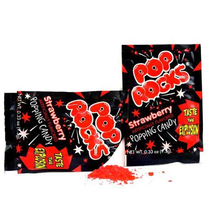 Hovedbilde Pop Rocks Strawberry 9,5g
