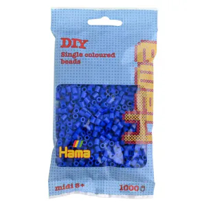 Hovedbilde Hama Midi 1000 Perler - Blå 08
