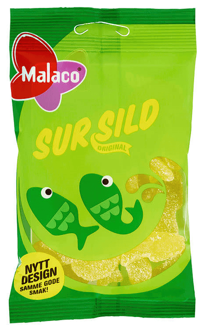 Hovedbilde Sur Sild Malaco 100g