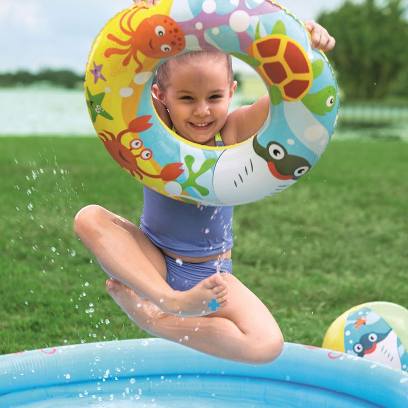 Bestway Bassengsett - Badebasseng 122 x 20 cm, Badering Og Ball