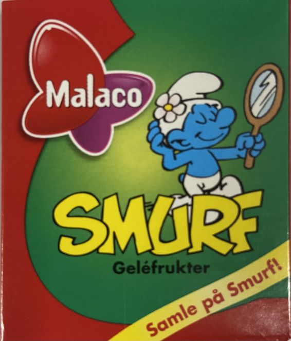 Hovedbilde Malaco Smurf Gelèfrukter 20g BF: 22.04.26