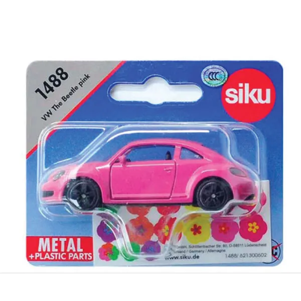 Siku VW The Beetle Pink Med Klistremerker 1488