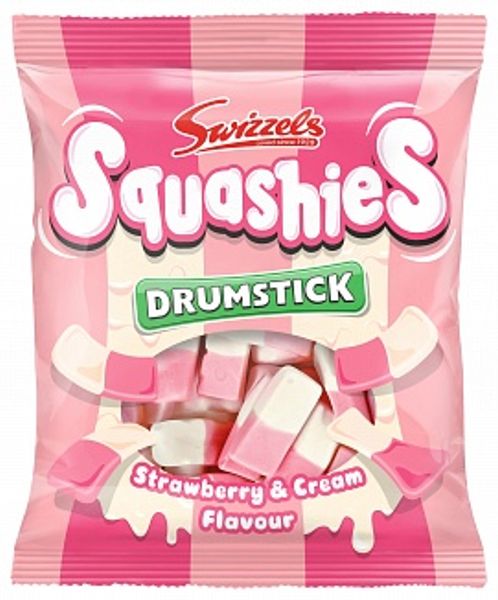 Swizzels Squashies Drumstick Strawberry & Cream Flavour 120g