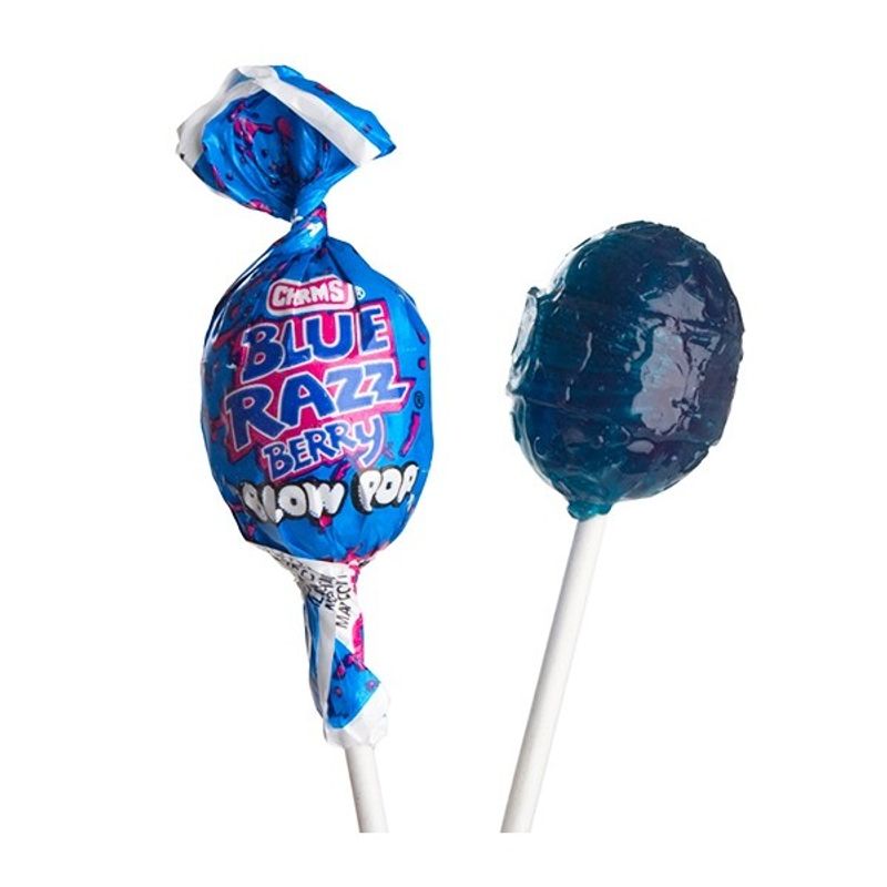 Blow Pop Blue Razz Berry Charms 18g