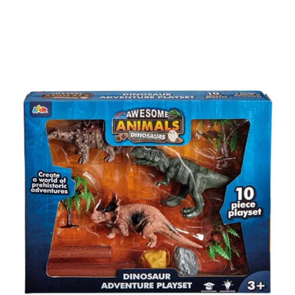 Awesome Animals Dinosaurs Adventure Playset 10 Deler