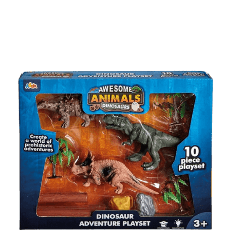 Awesome Animals Dinosaurs Adventure Playset 10 Deler