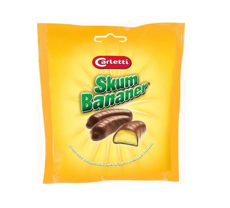 Carletti Skum Bananer 100g