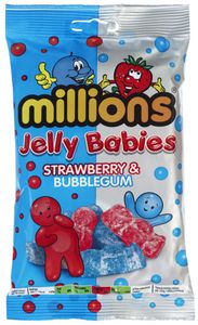 Hovedbilde Millions Jelly Babies Strawberry & Bubblegum 150g